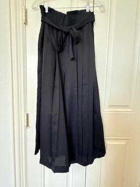 Ann Taylor Black Split Skirt M